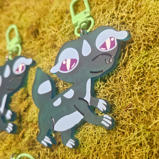 Water Gecko Acrylic Keychian