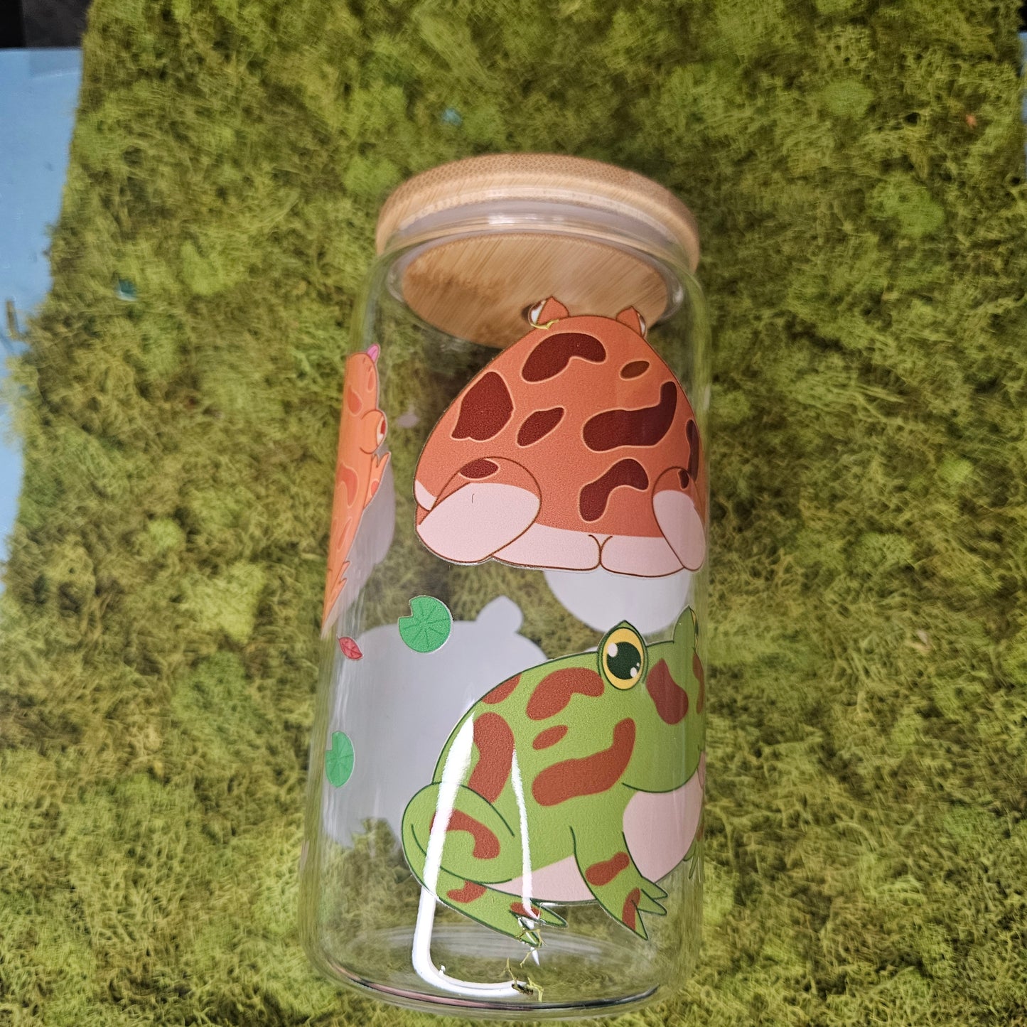 Pacman Frogs Glass Can