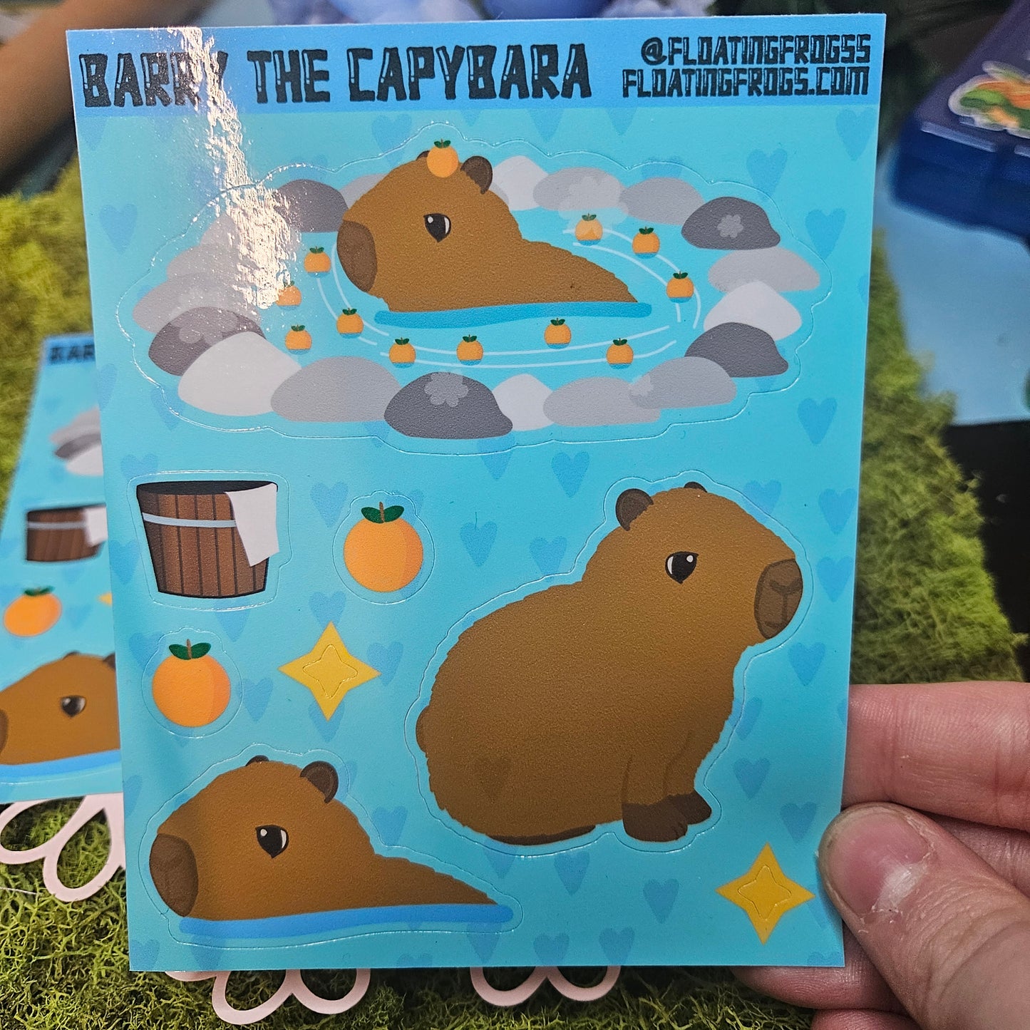 Barry the Capybara Sticker sheet