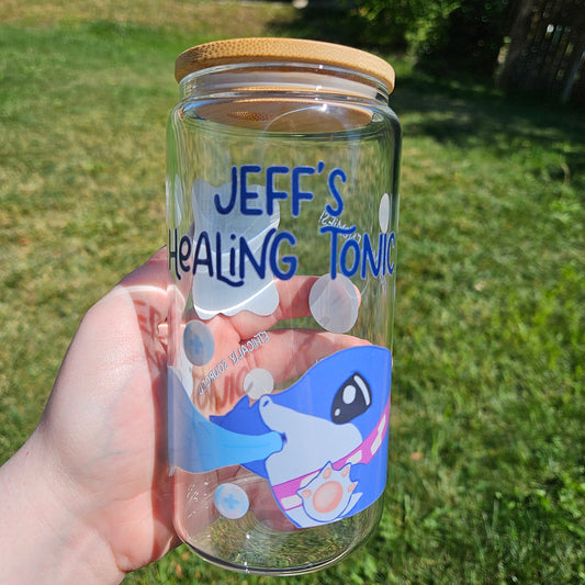 Jeffy's Healing Tonic Glass Can