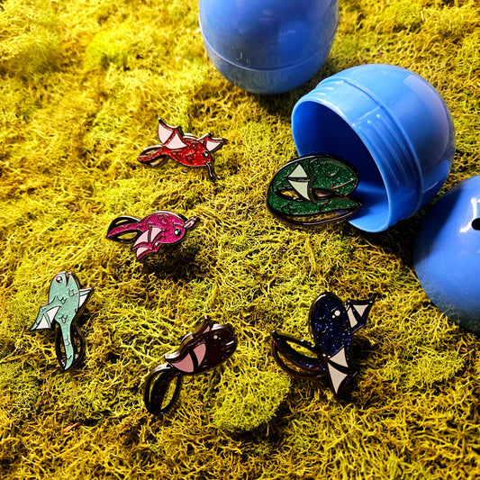 Tadpole Dragons Mini Blind Bag Pins