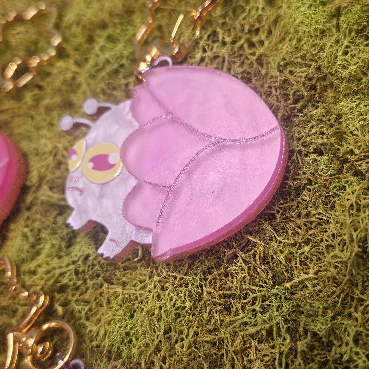 Sakura Faerie Frog Acrylic keychain