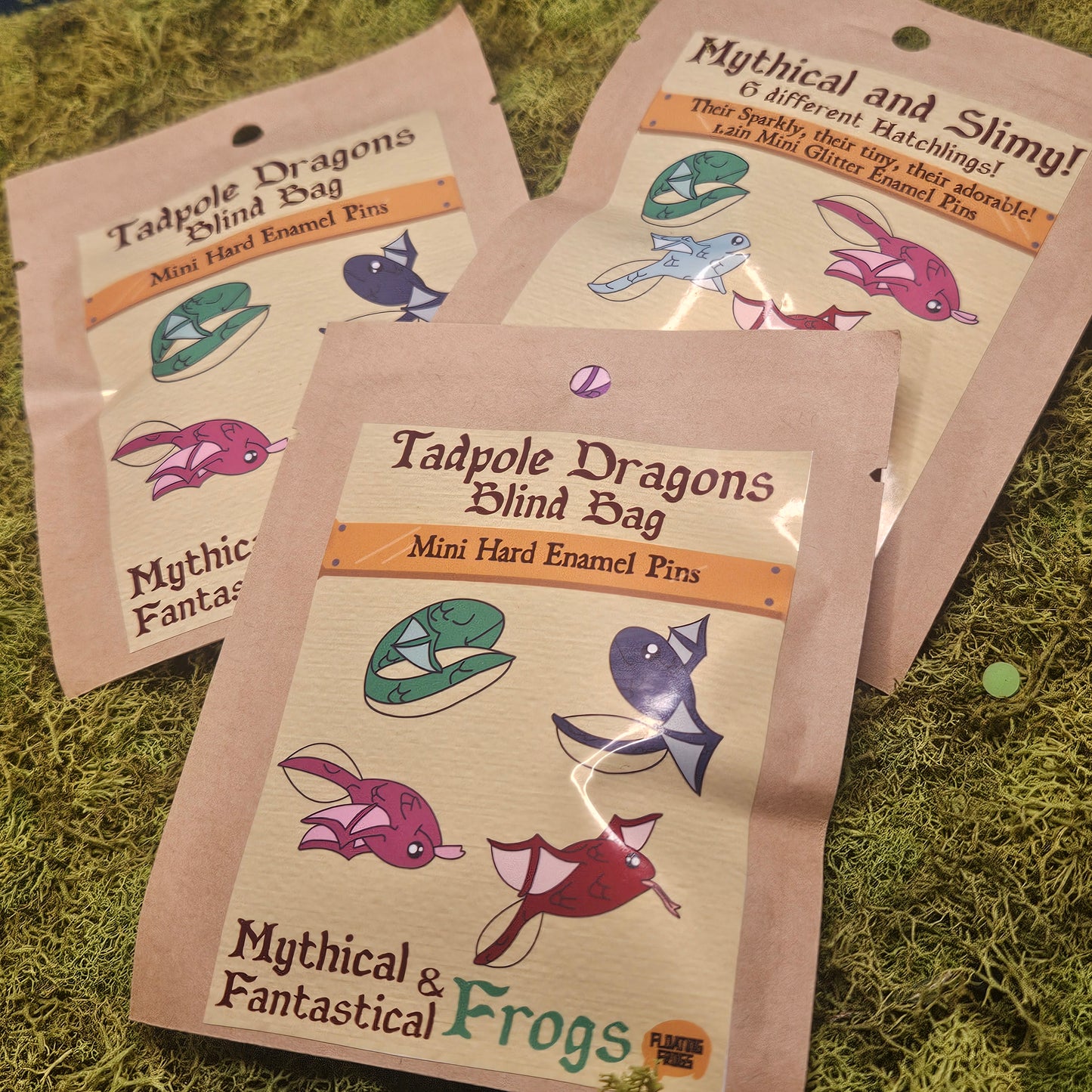 Tadpole Dragons Mini Blind Bag Pins