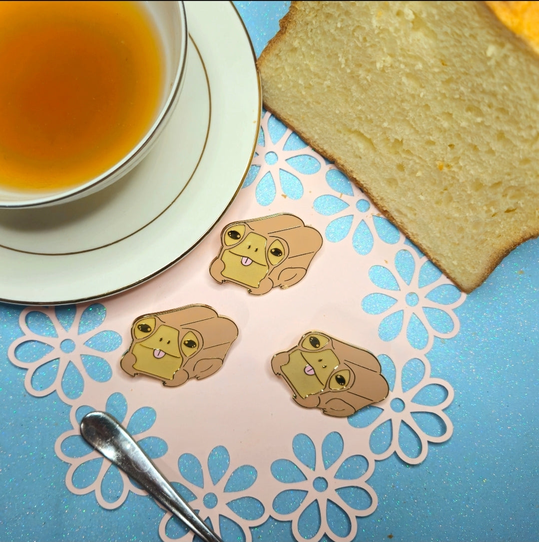Milkbread Frog Loaf Enamel Pin