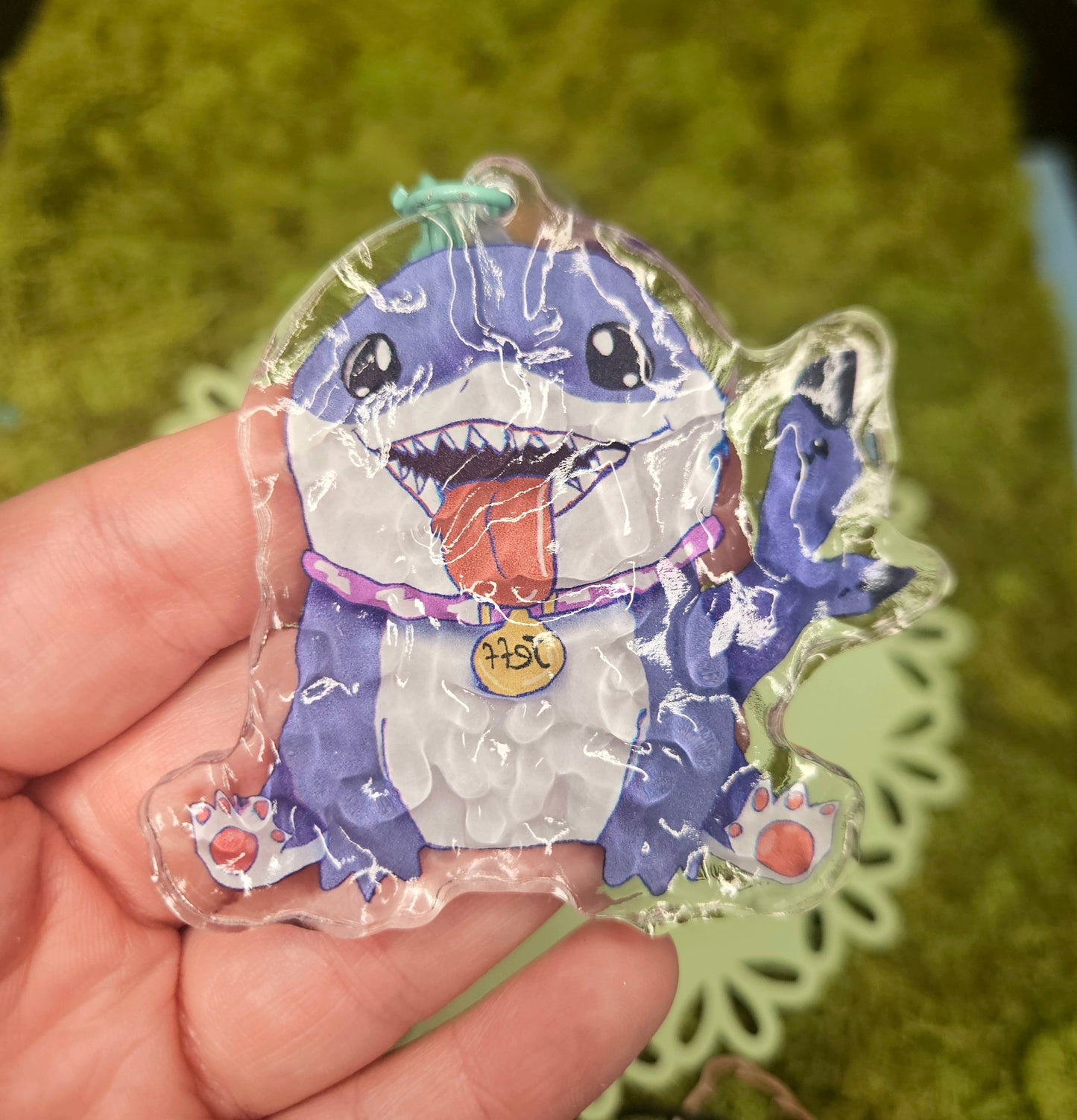 Jeffy Shark Keychain duo