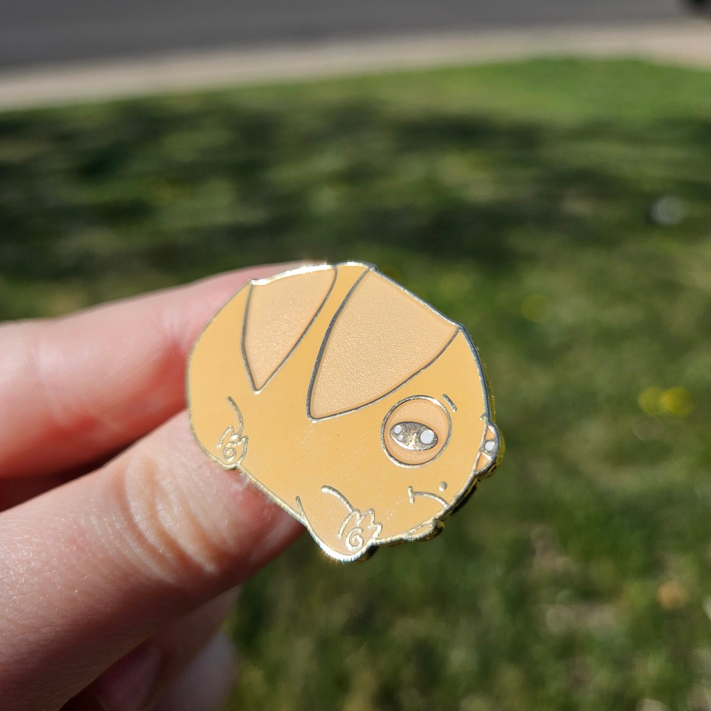 "Sour"dough Loaf Frog Enamel Pin