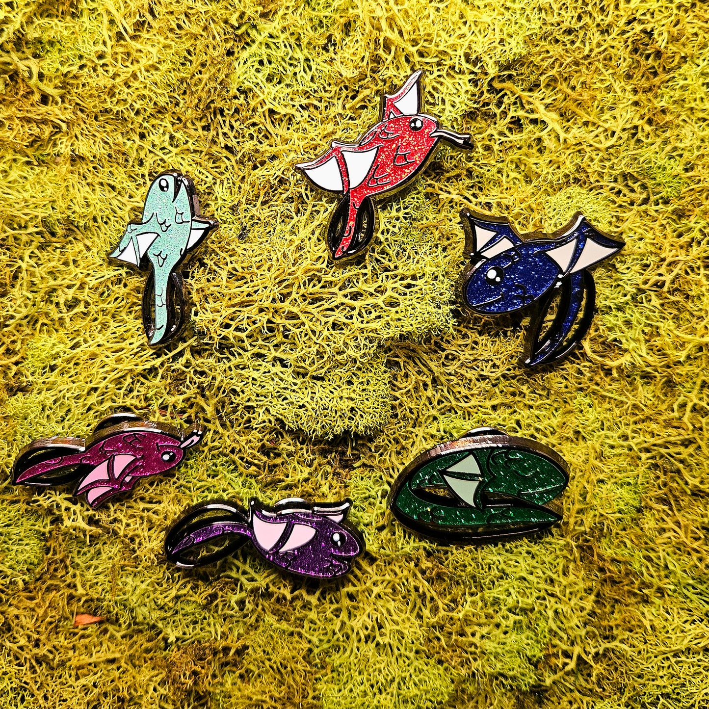 Tadpole Dragons Mini Blind Bag Pins