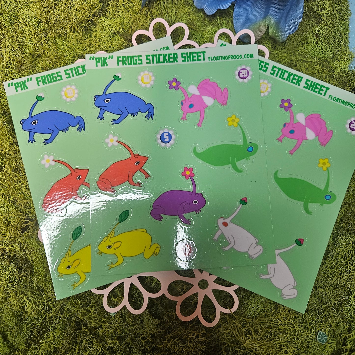 Pik Pik Frogs Sticker Sheet