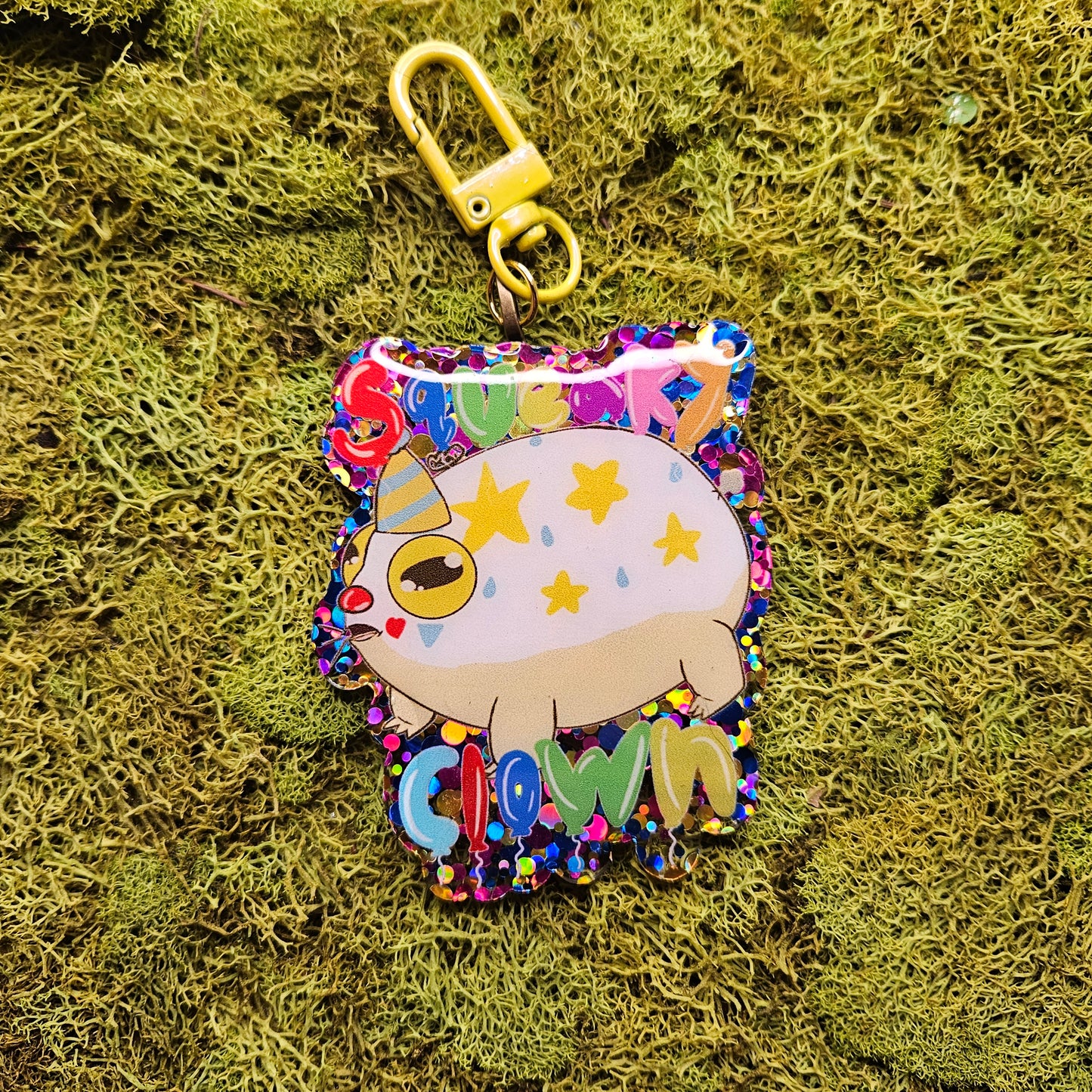 Squeaky Clown Acrylic Keychain - Frog Con Exclusive!