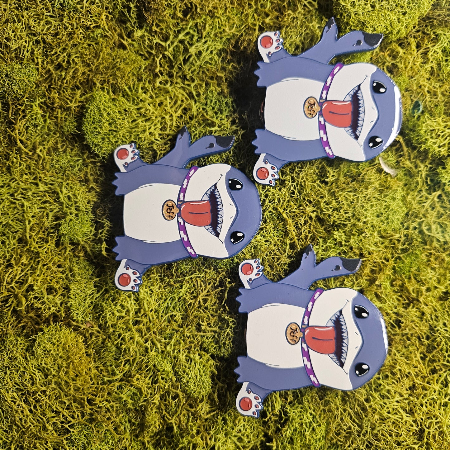 Jeffy Sitting Enamel Pin