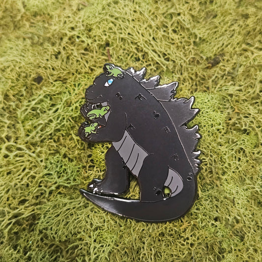 Kaijuu Holding Frogs Enamel Pins
