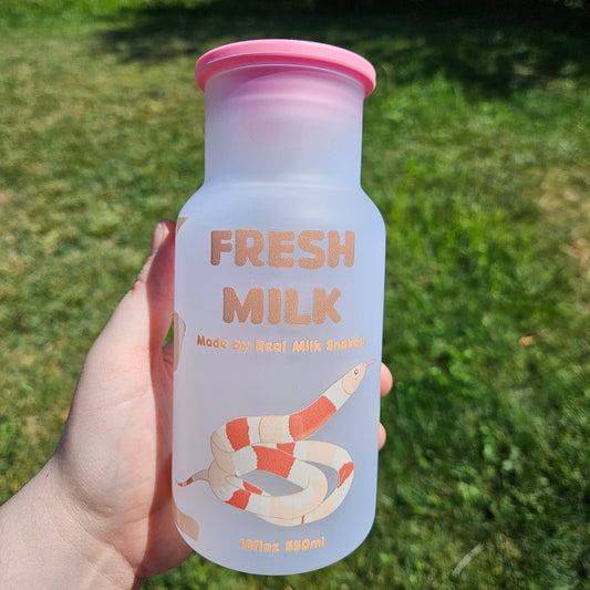 Fresh Snake Milk - Milk Glass