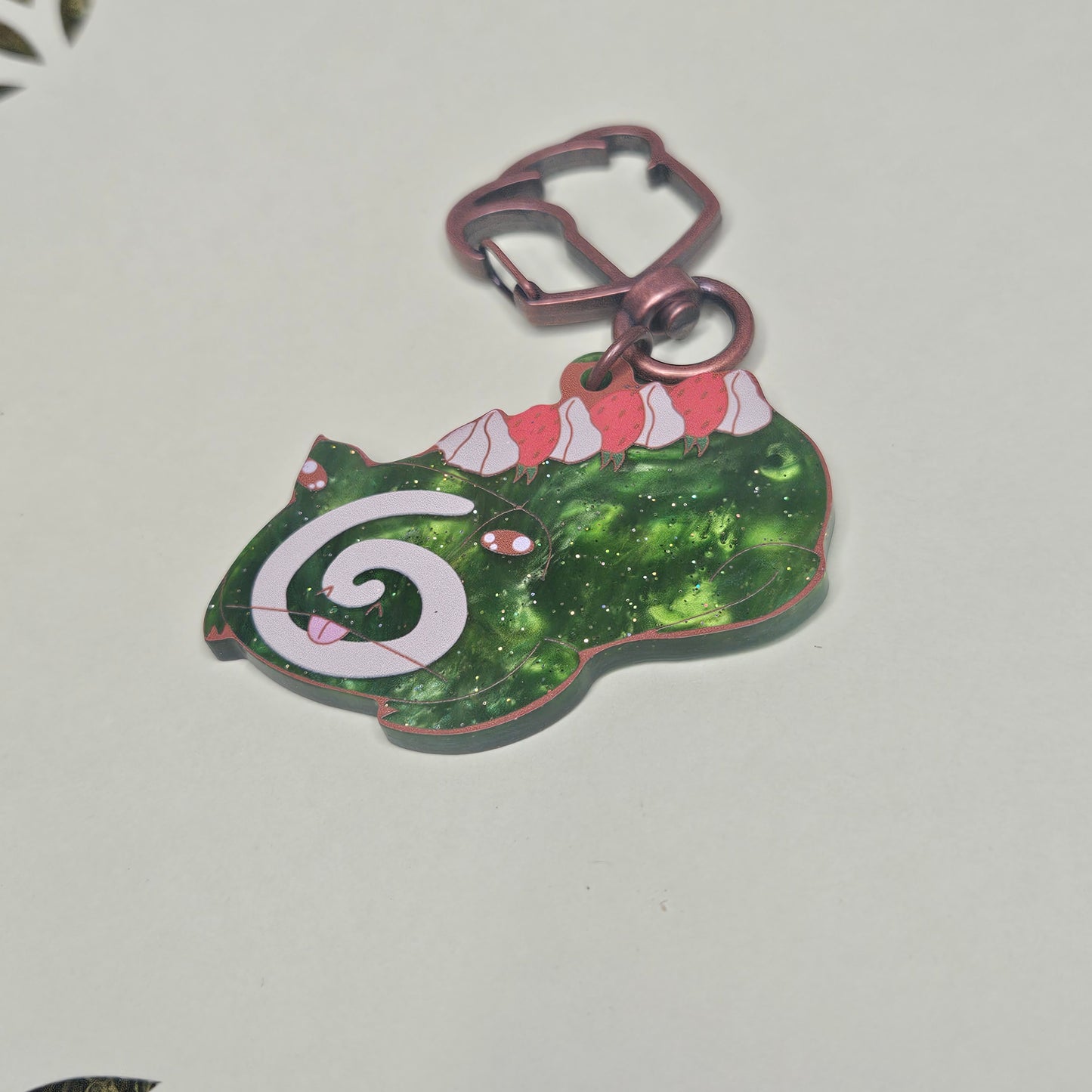 Matcha Cake roll frog special acyrlic keychain