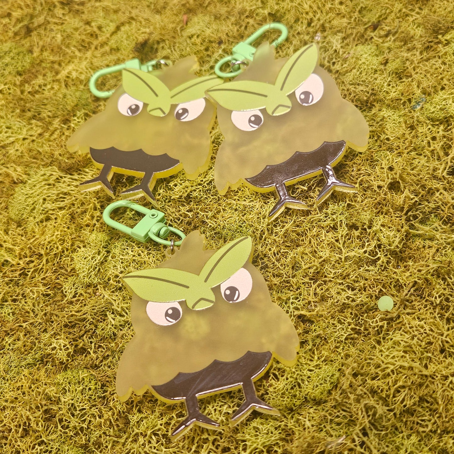 Grass Birb Keychain