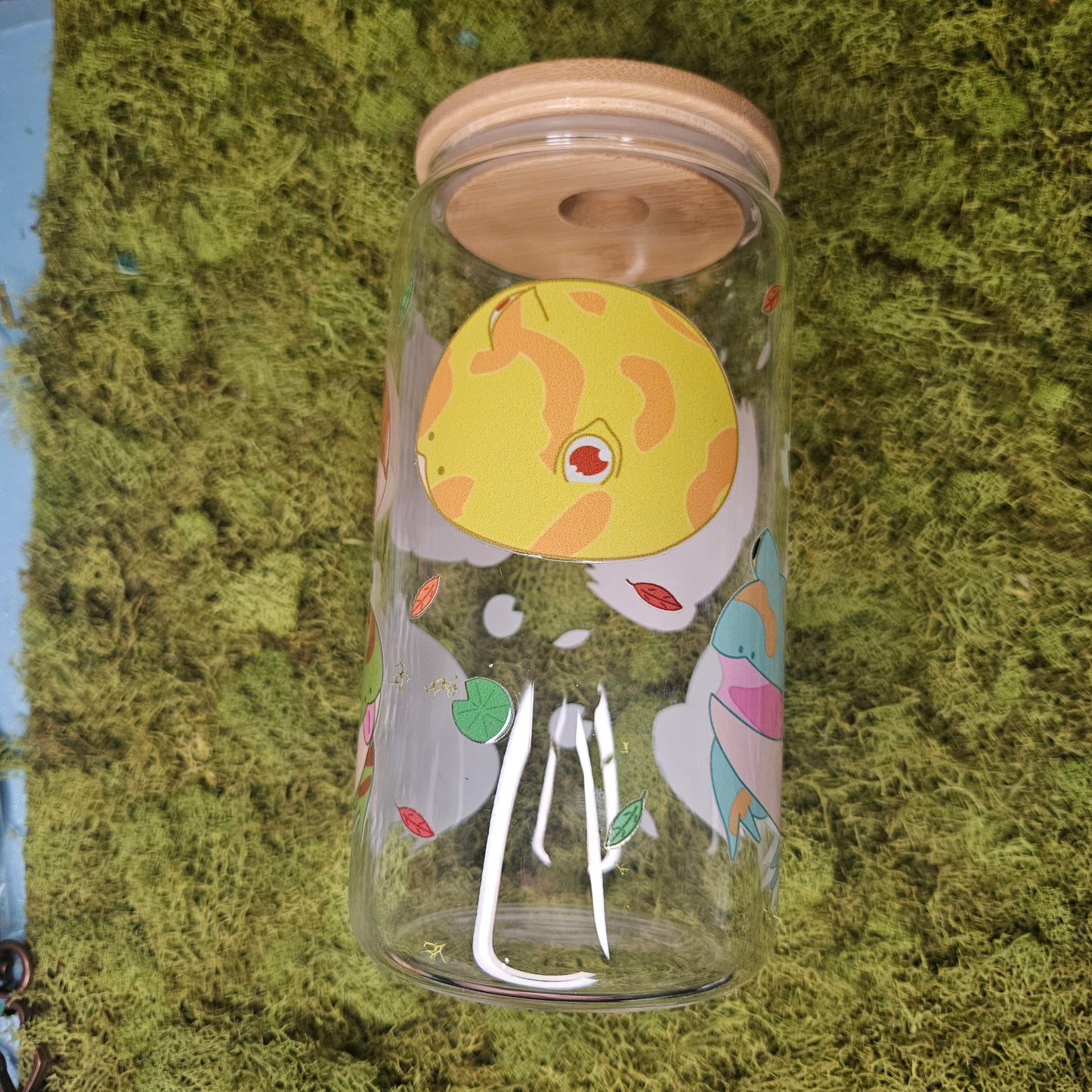 Pacman Frogs Glass Can