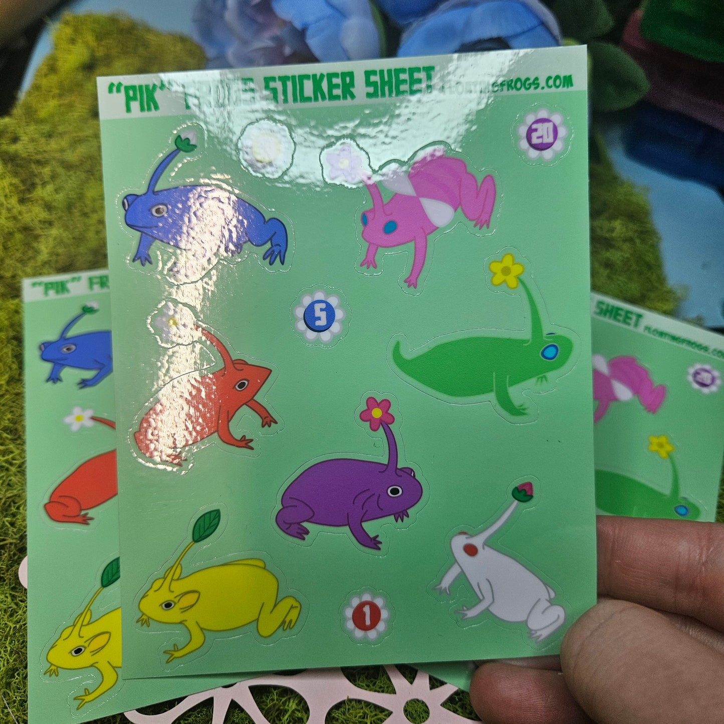 Pik Pik Frogs Sticker Sheet