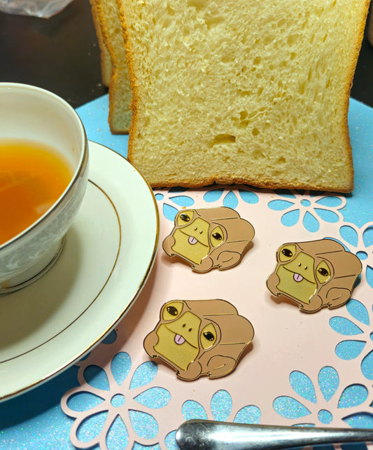 Milkbread Frog Loaf Enamel Pin