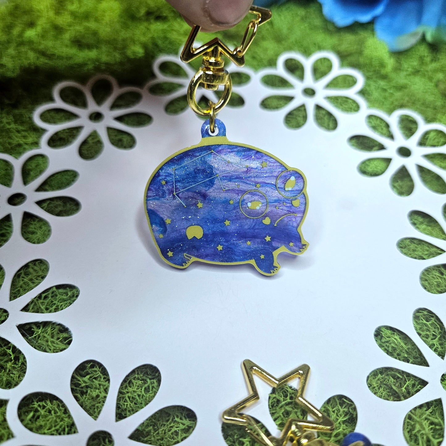 Night Sky Reggie Acrylic Keychain