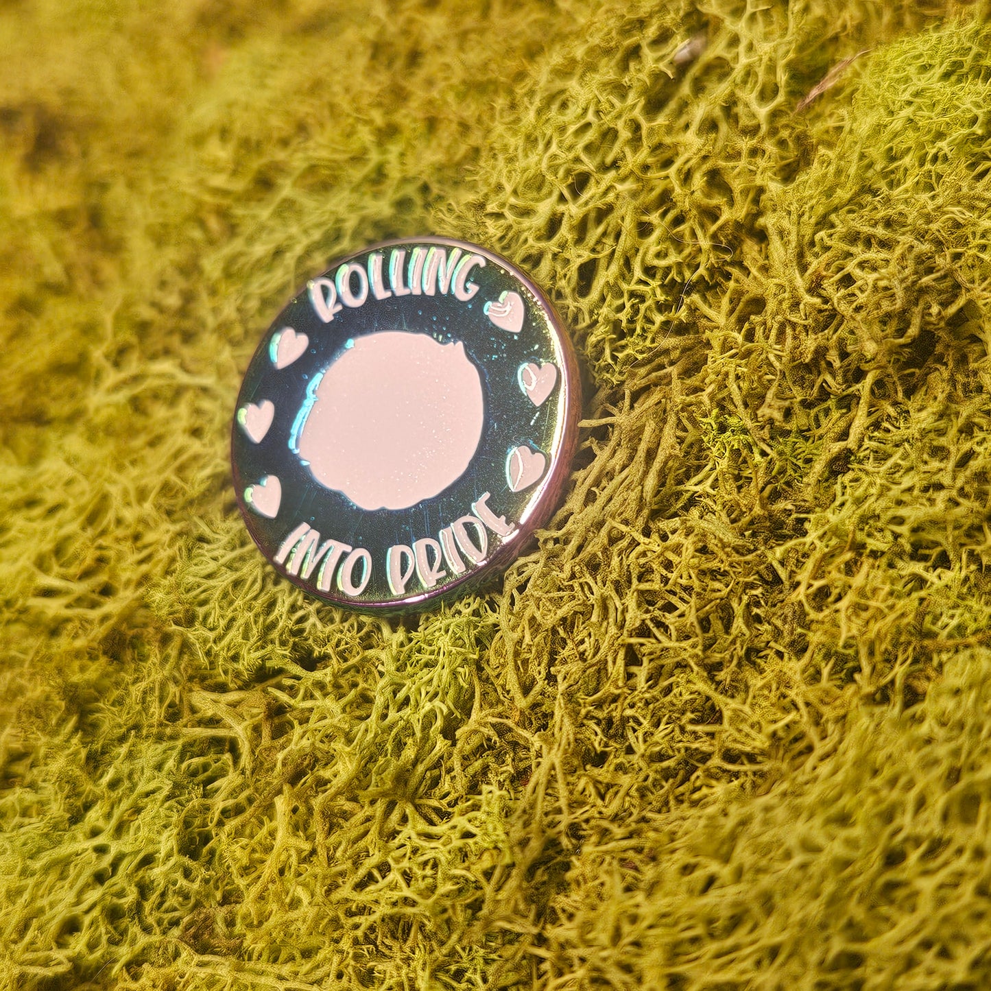 "Rolling into pride" Mini Pin