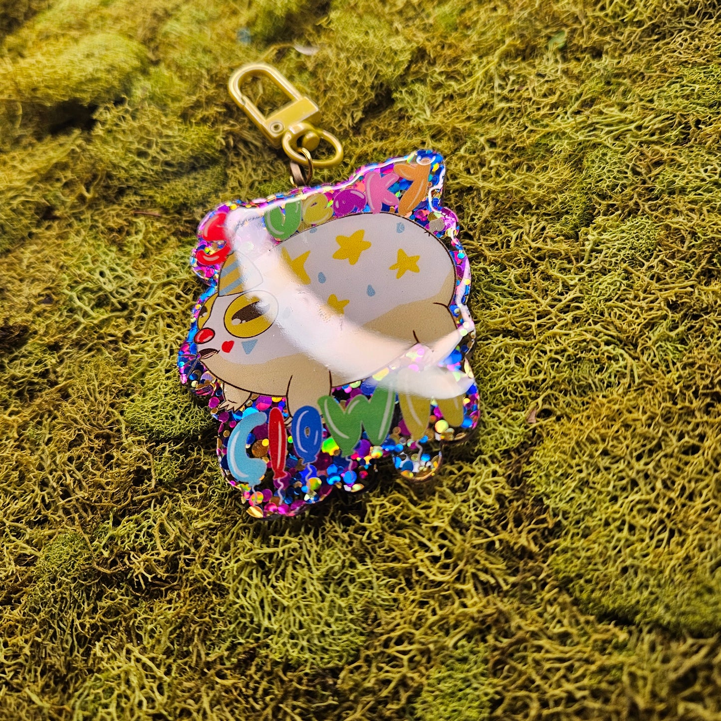 Squeaky Clown Acrylic Keychain - Frog Con Exclusive!