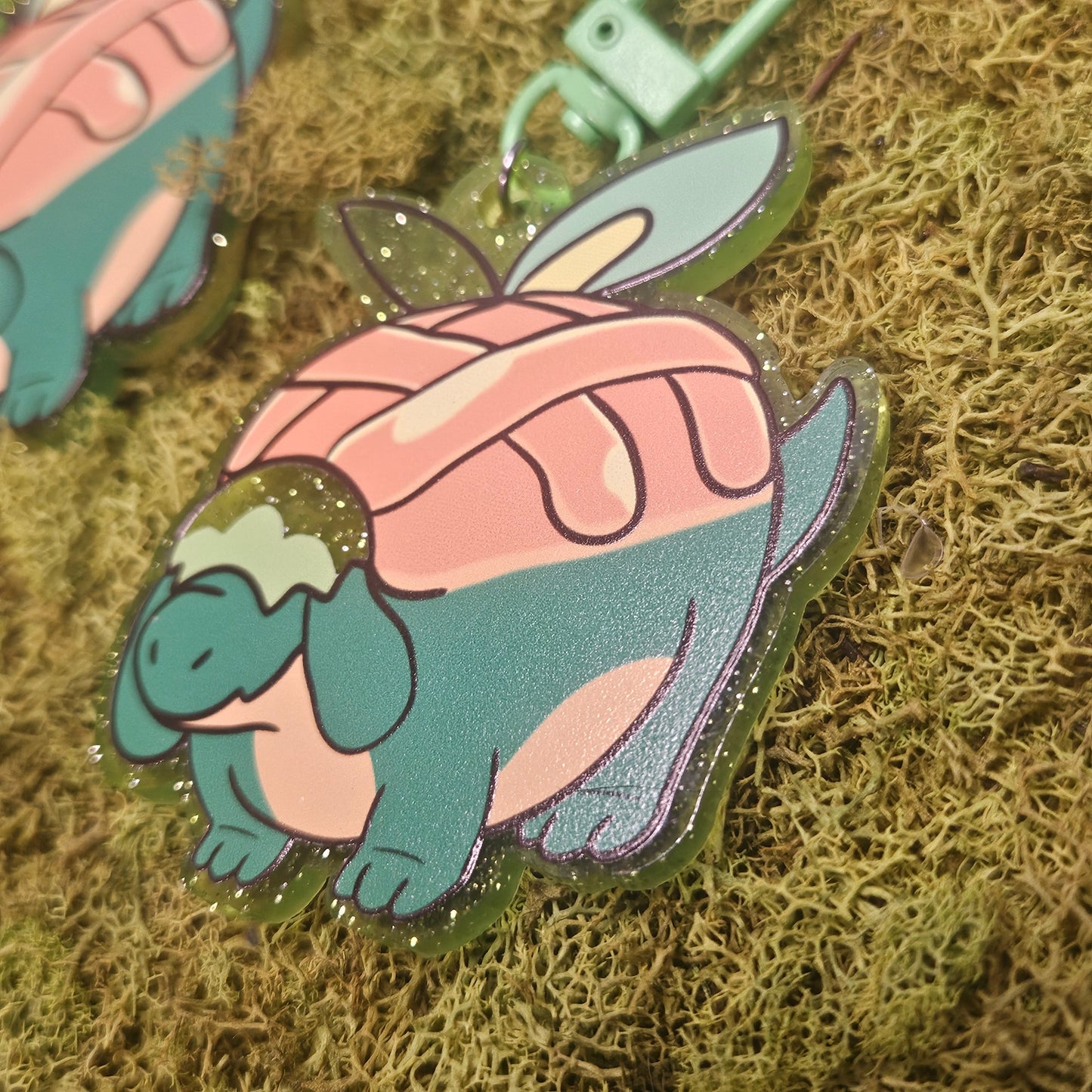 Apple Dragon Acrylic Keychain