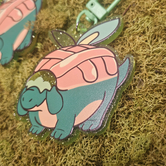Apple Dragon Acrylic Keychain