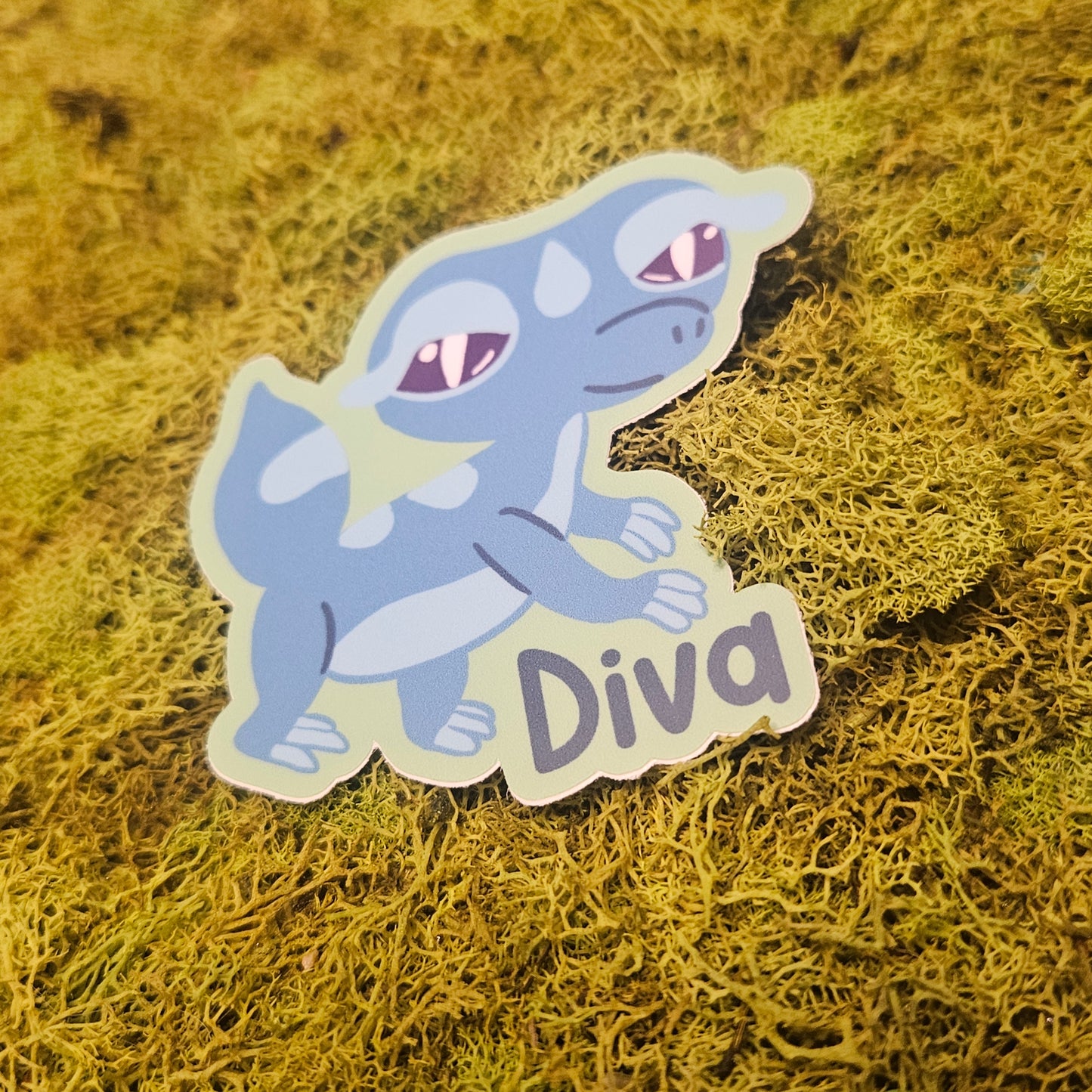Diva Gecko Vinyl Sticker