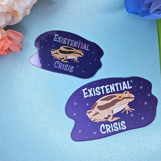 Existential Frog Vinyl Sticker