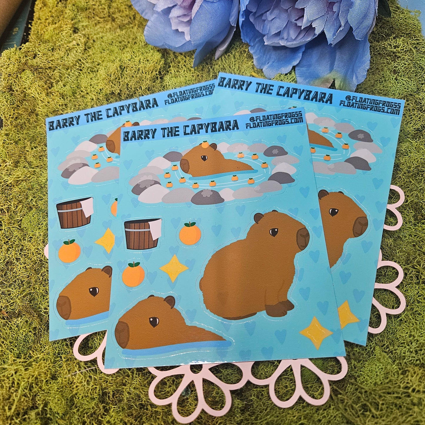 Barry the Capybara Sticker sheet