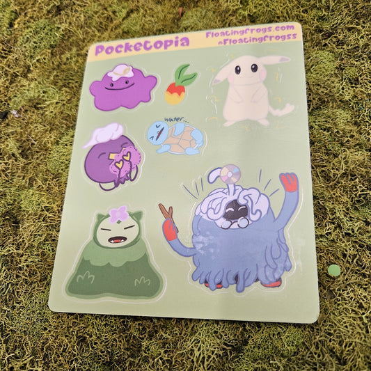 Pocketopia Vinyl Sticker Sheet