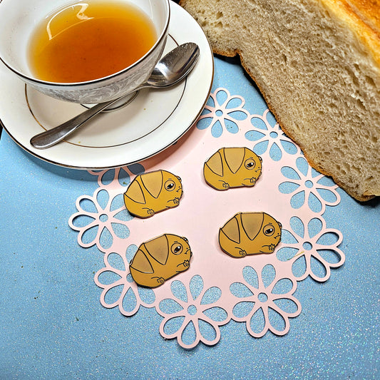 "Sour"dough Loaf Frog Enamel Pin