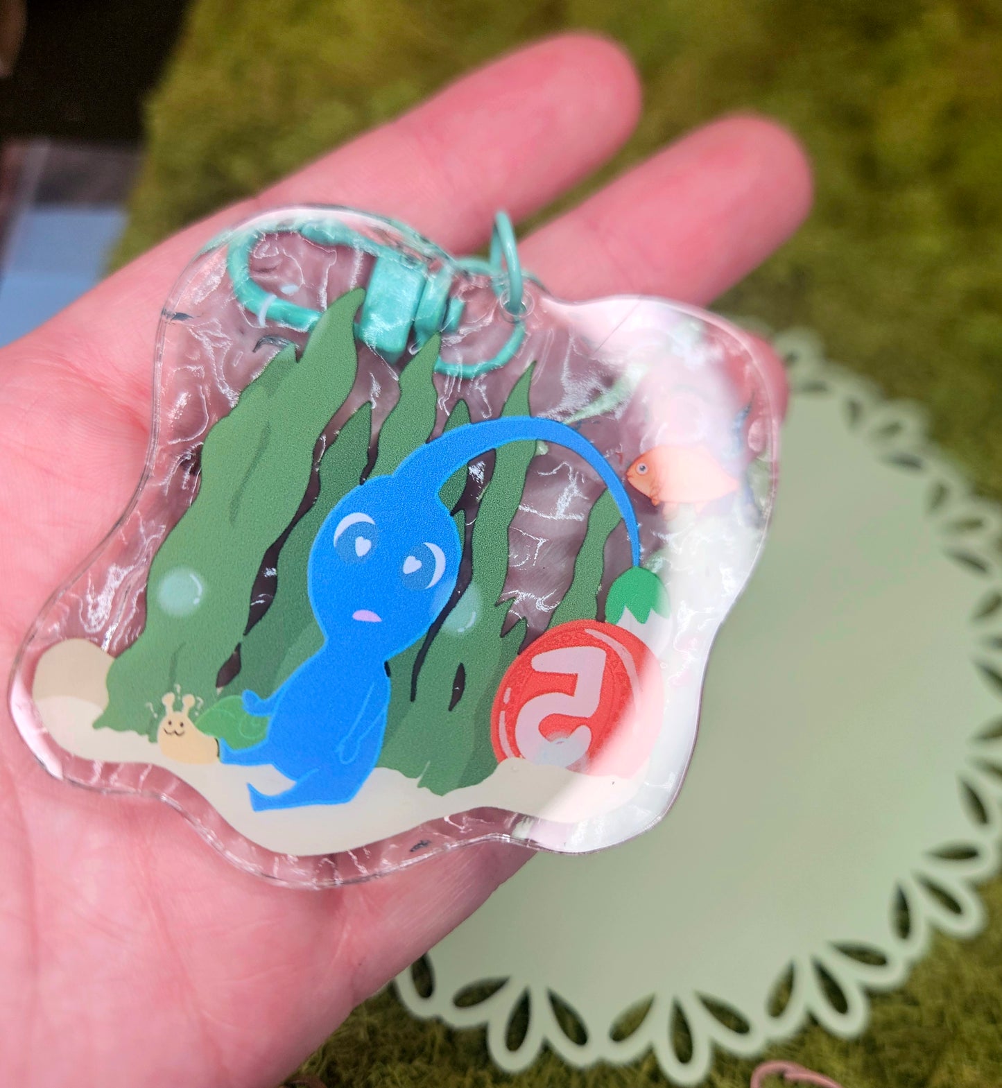 Underwater Pik Wavy Keychain