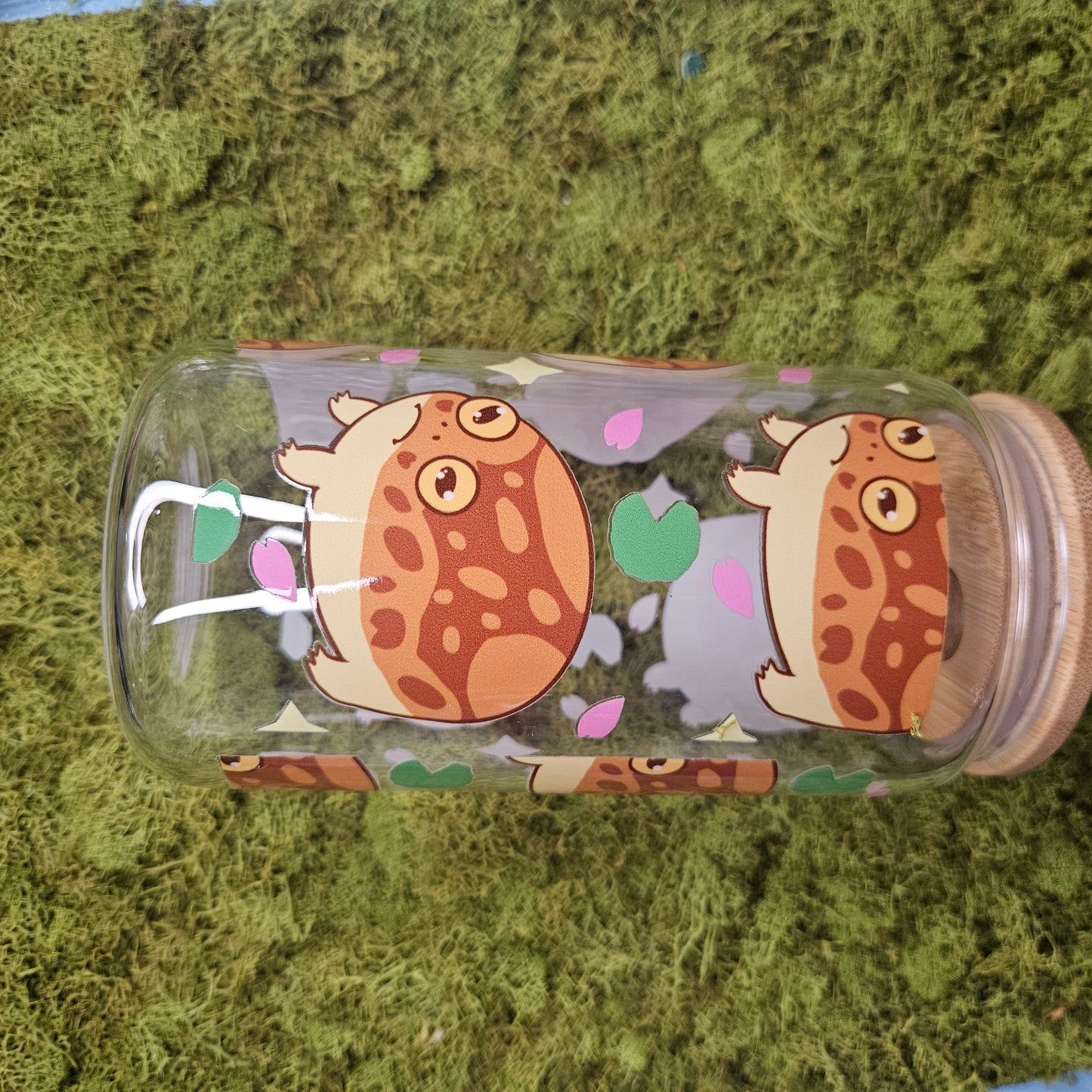 Reggie Pattern Glass Can