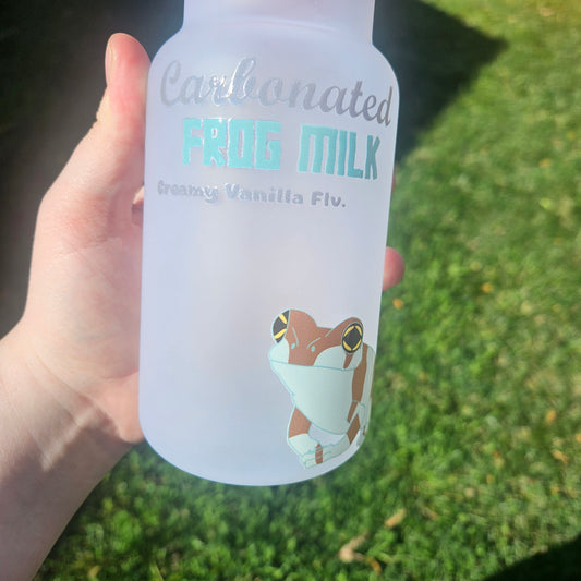 Carbonated Frog Milk - Milk Glass