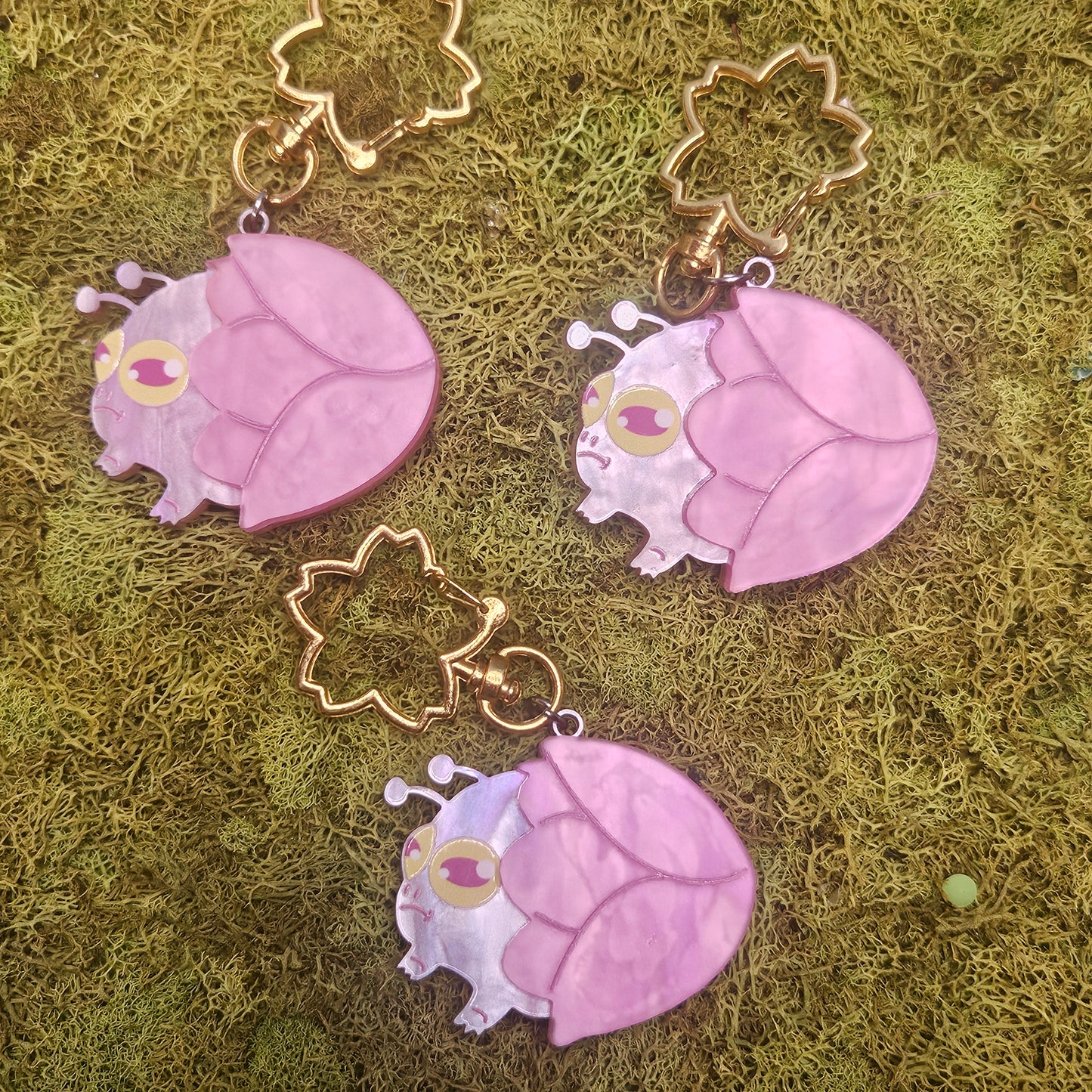 Sakura Faerie Frog Acrylic keychain