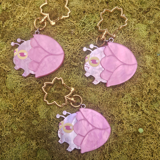 Sakura Faerie Frog Acrylic keychain