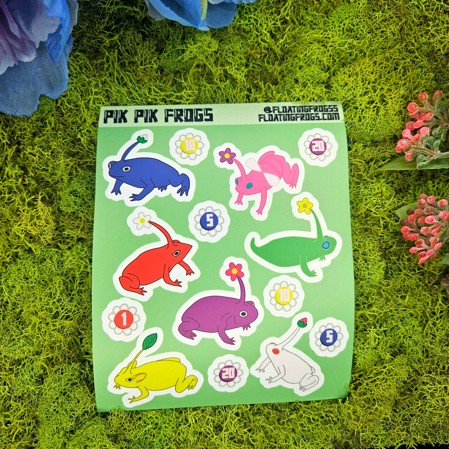 Pik Pik Frogs Sticker Sheet