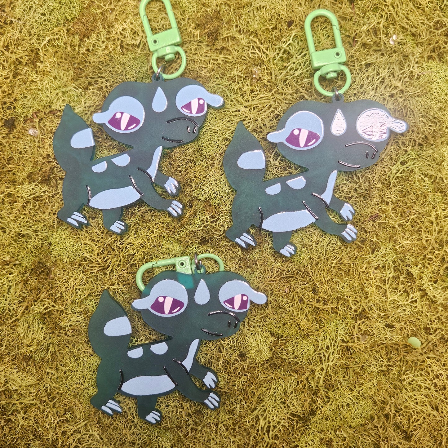 Water Gecko Acrylic Keychian