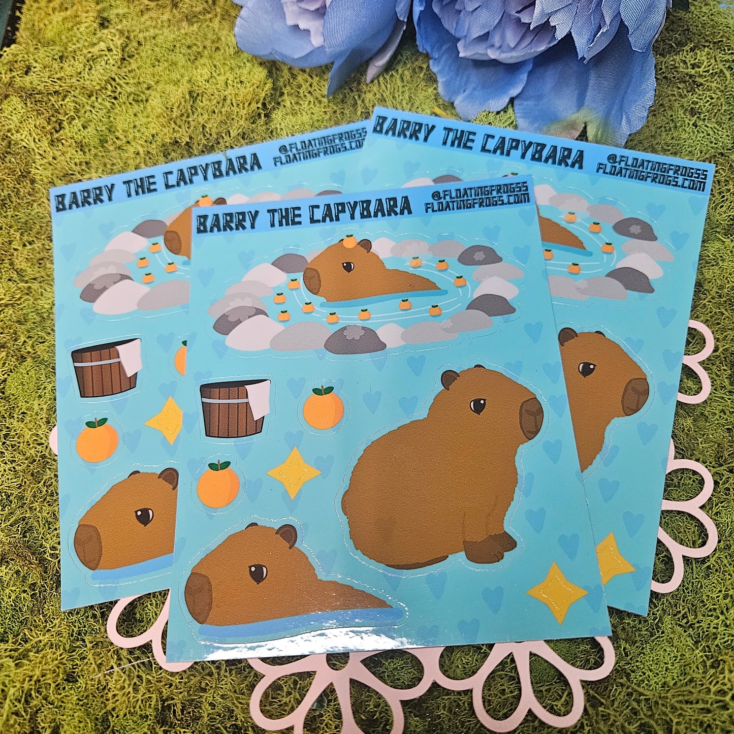 Barry the Capybara Sticker sheet