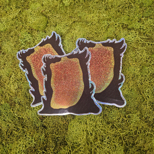 HeII Portal Glitter Sticker
