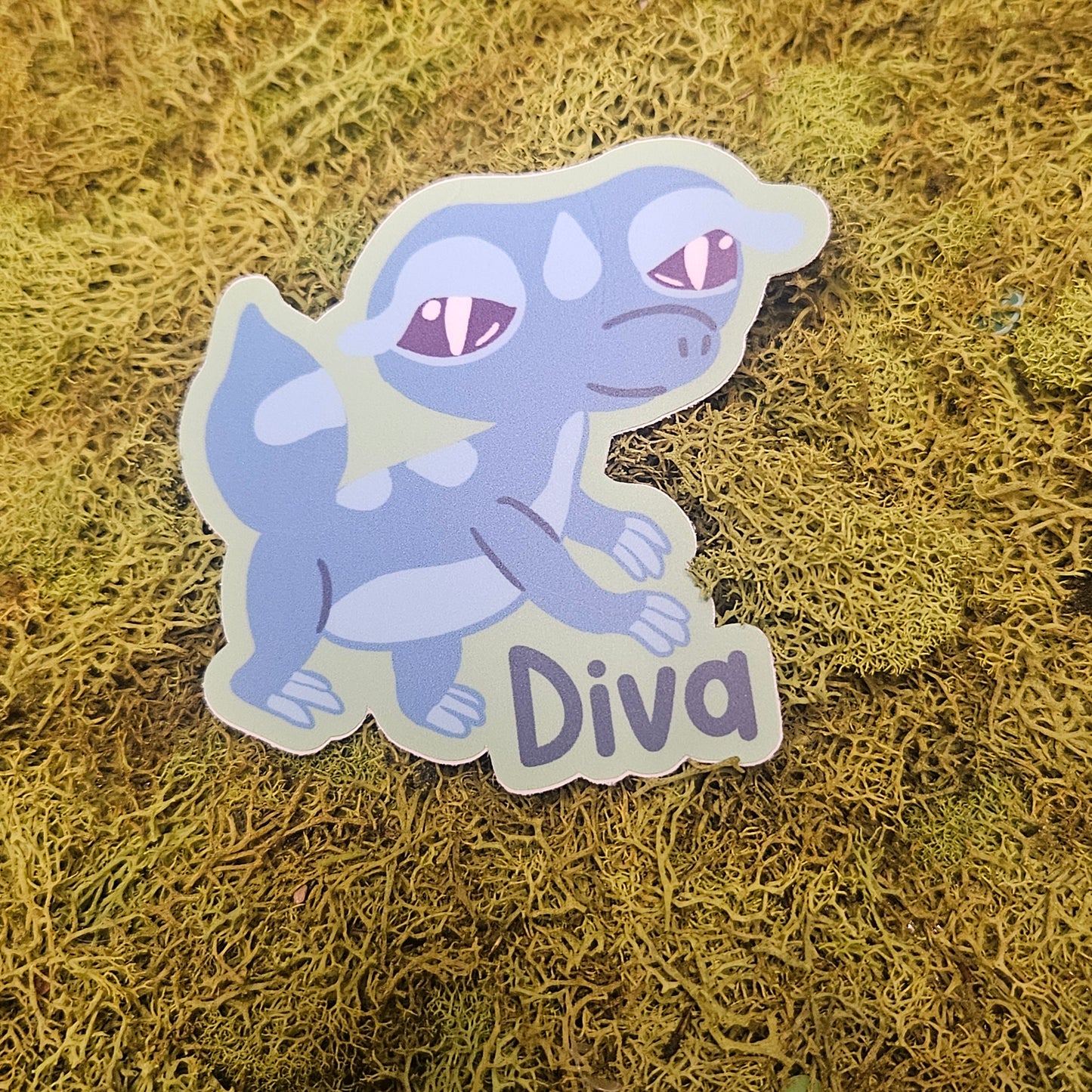 Diva Gecko Vinyl Sticker
