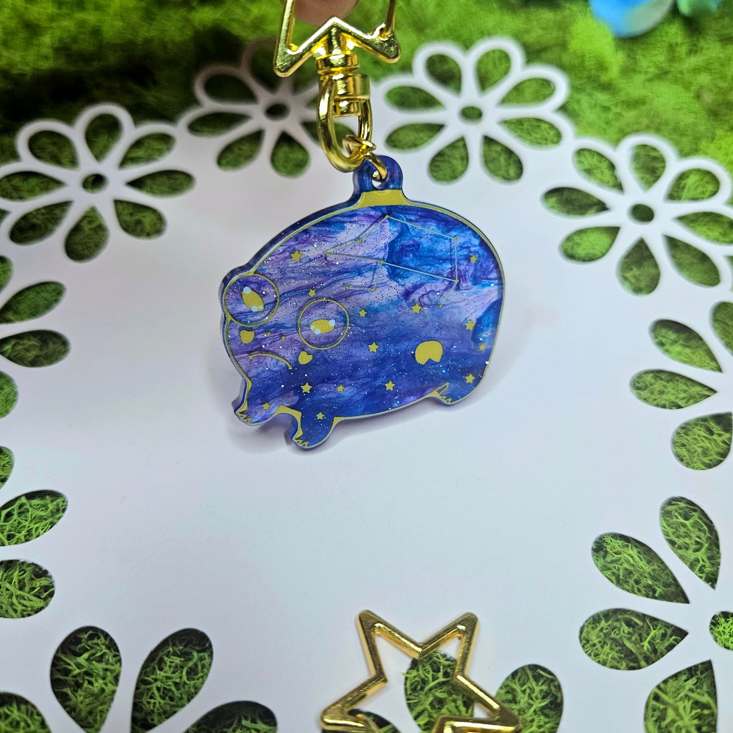 Night Sky Reggie Acrylic Keychain