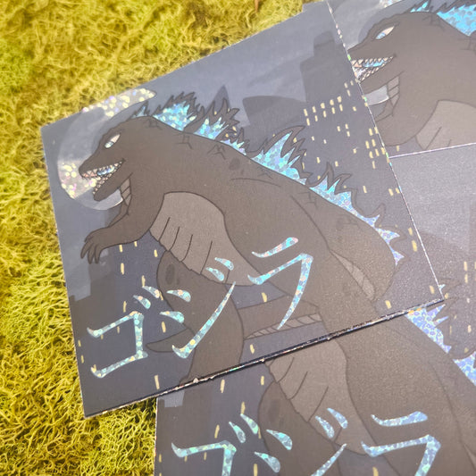 Lizard King Glitter Vinyl Sticker