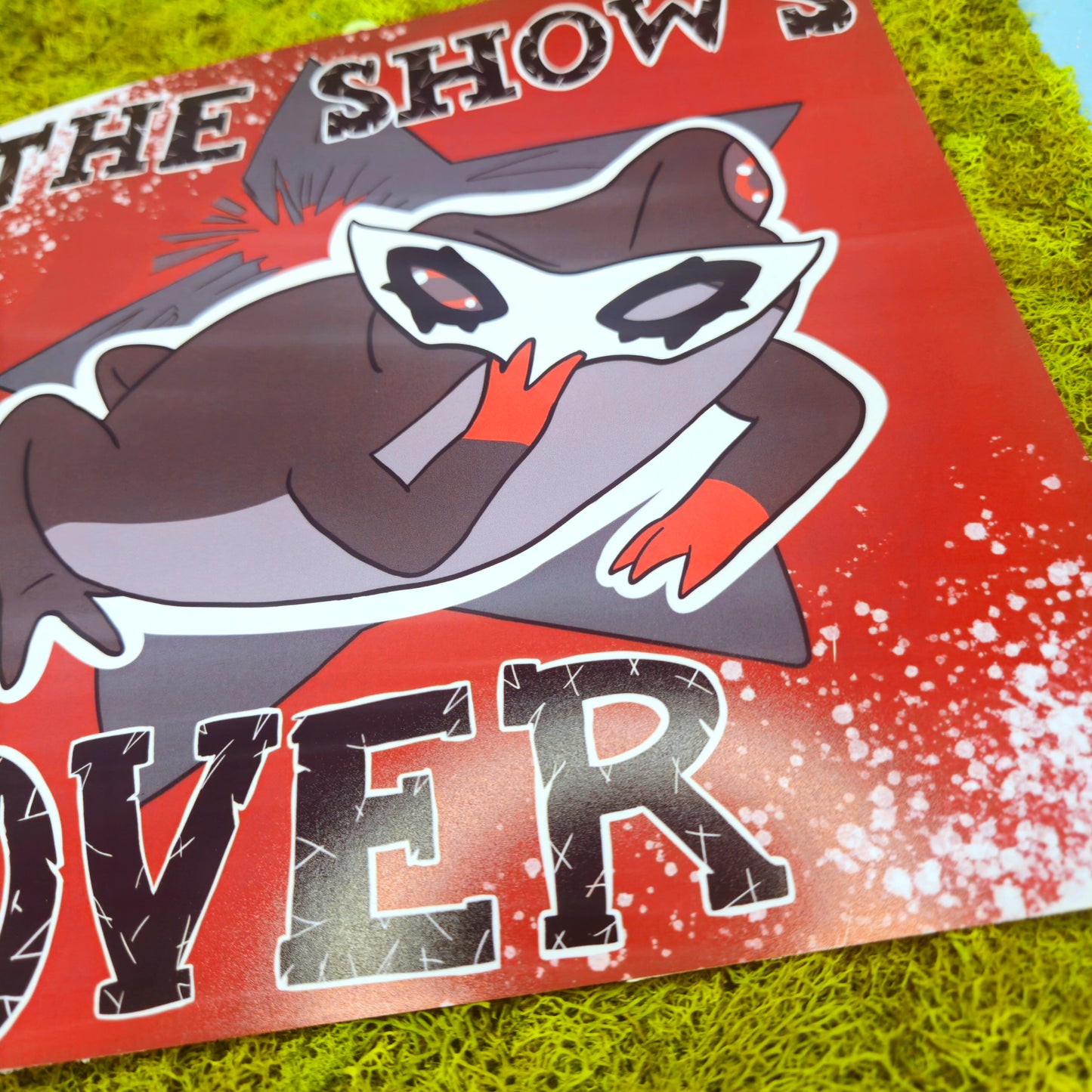 The Shows Over Frog Print