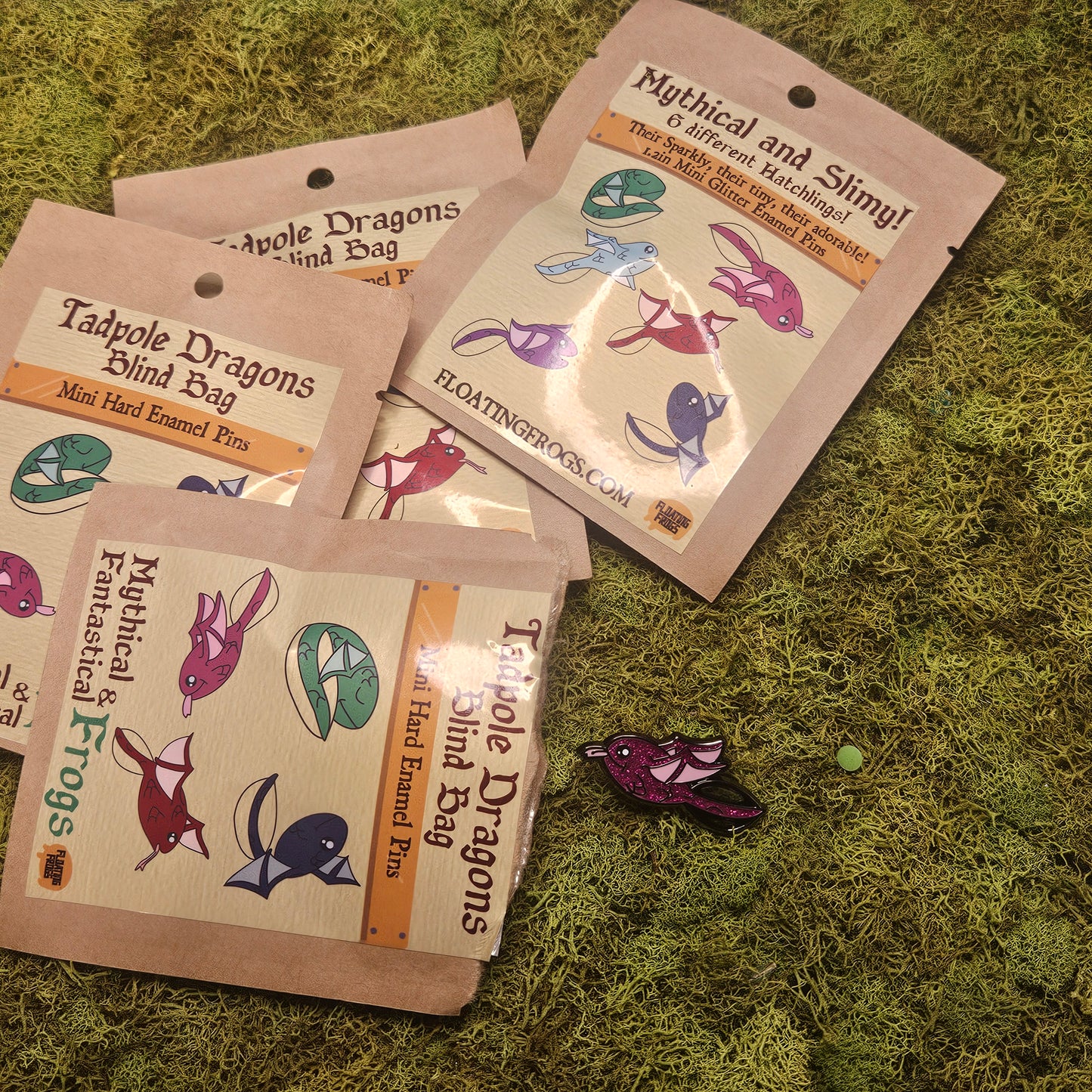 Tadpole Dragons Mini Blind Bag Pins