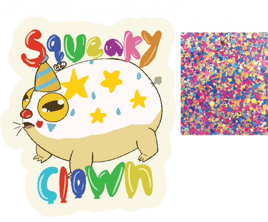 Squeaky Clown Acrylic Keychain - Frog Con Exclusive!